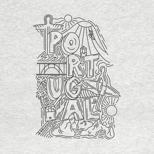 Portugal Doodle Style by JDP Designs